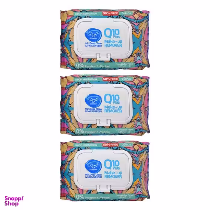 دستمال مرطوب دافی مدل 1 Q10 Stop irritation مجموعه 3 عددی