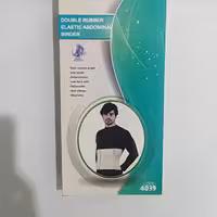 شکم بند با کش دوبل رنگ سفید سایز  لارج