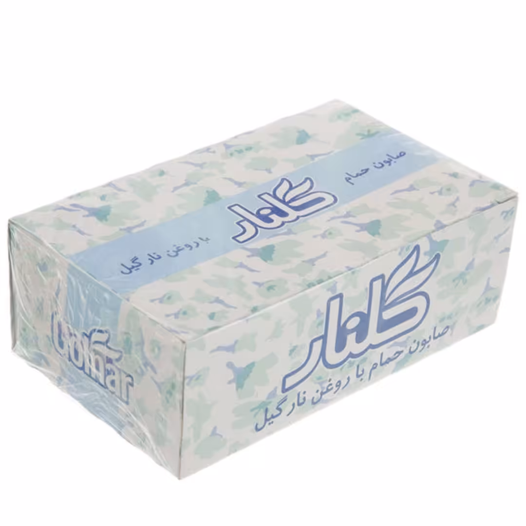  60 بسته صابون حمام  گلنار با روغن نارگیل (6 عددی) 