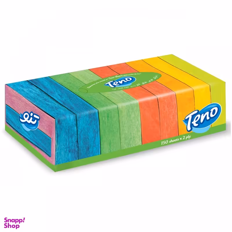 دستمال کاغذی 2 لایه تنو (Teno) جعبه 150 برگ