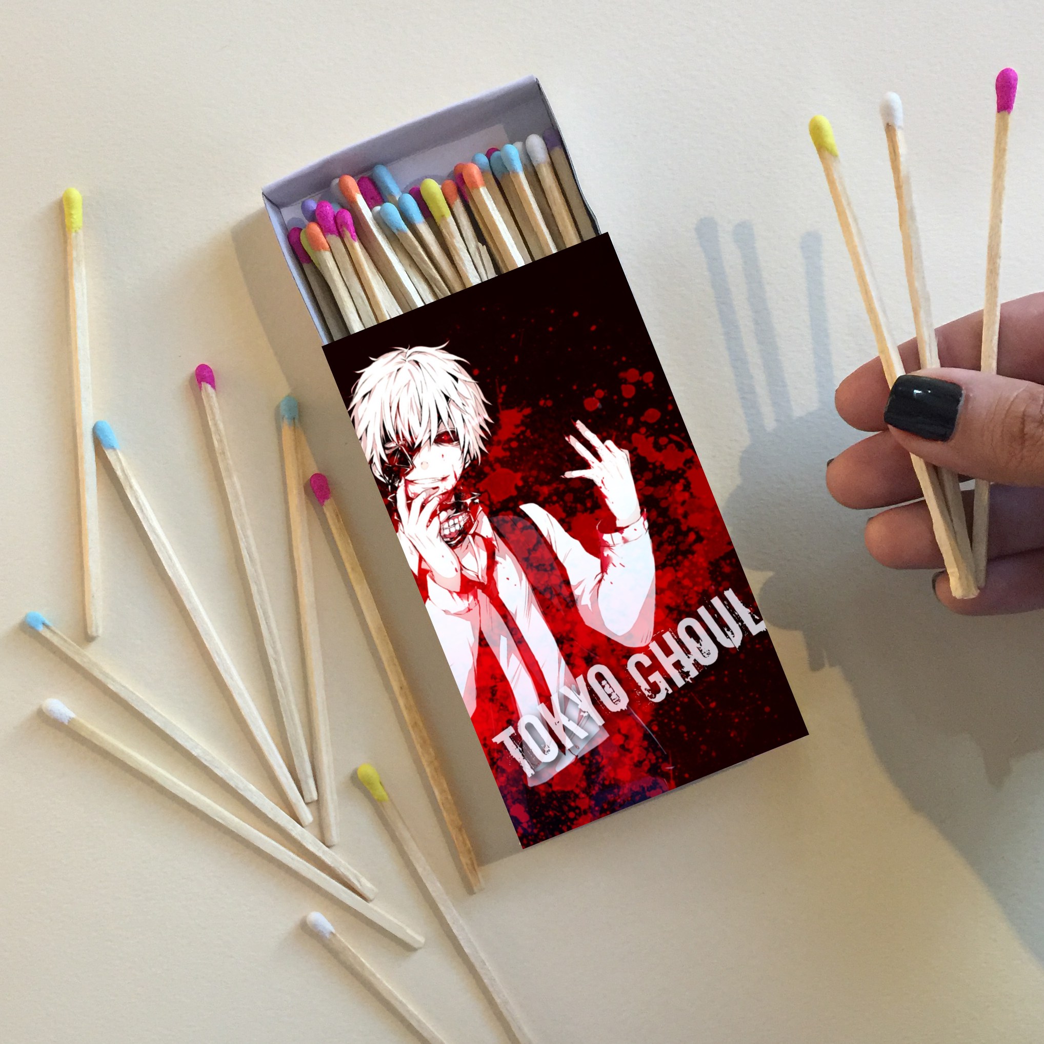 کبریت 10 سانتیمتری طرح سریال انیمه tokyo ghoul