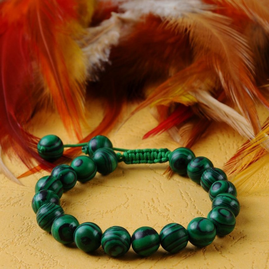 دستبند مالاکیت سنتاتیک (مصنوعی)