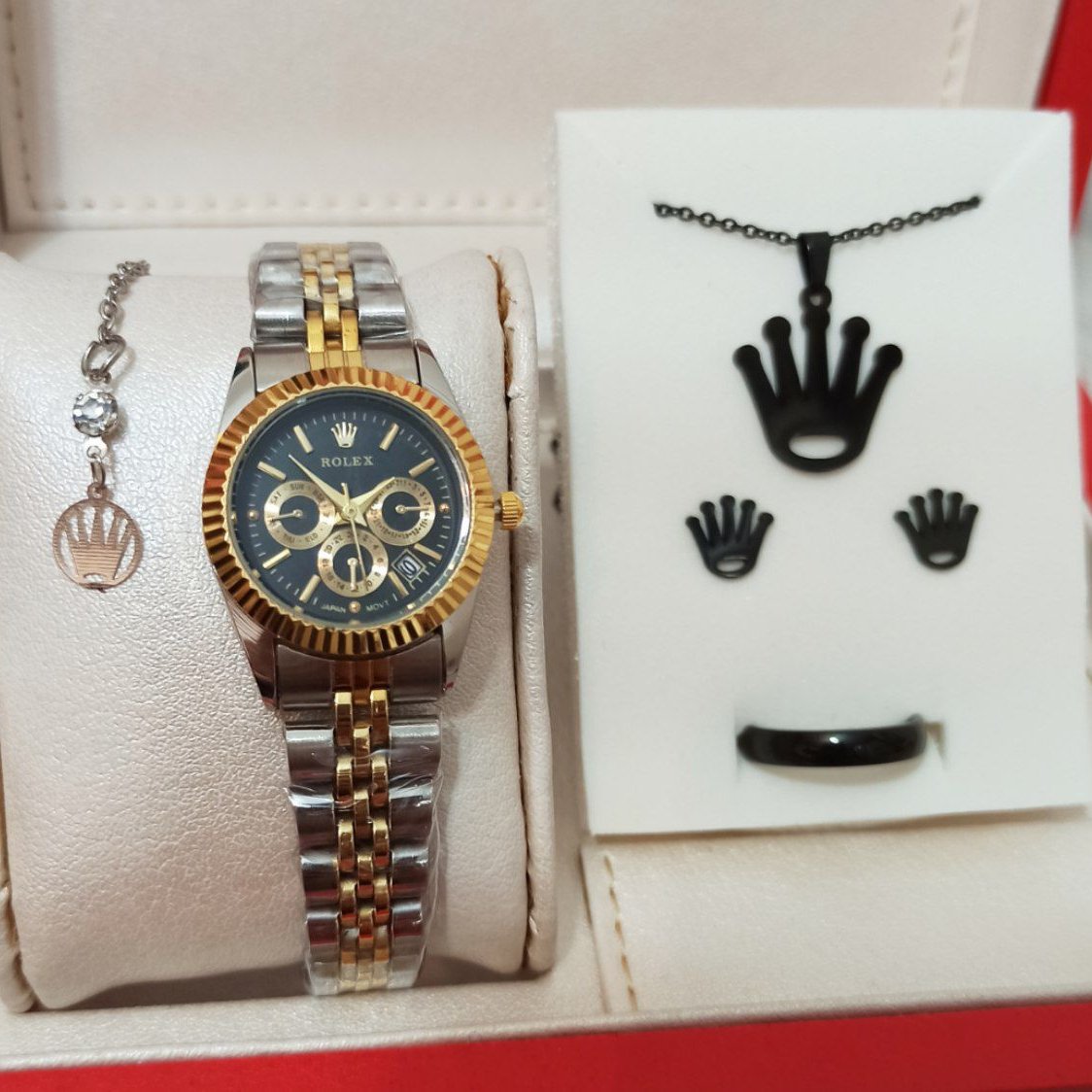 ست ساعت رولکس و اکسسوری زیبا