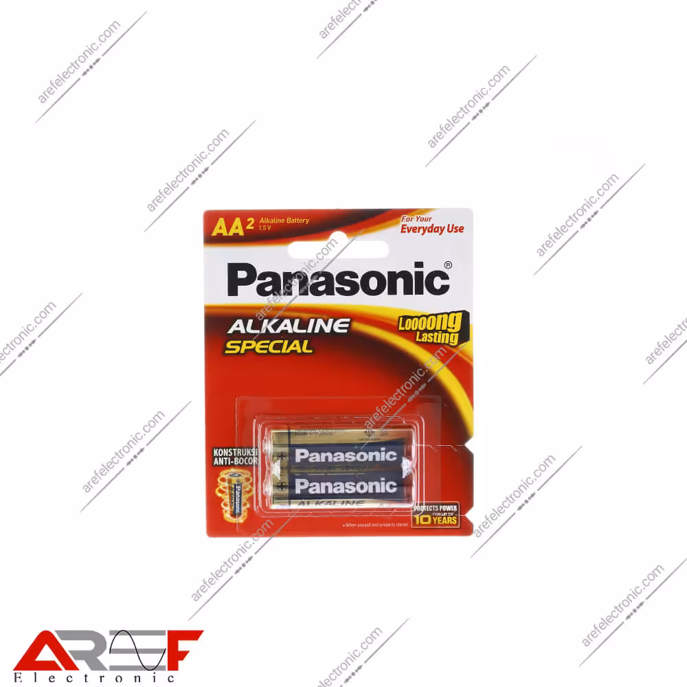 باتری قلمی آلکالاین پاناسونیک LR6T-2B - فروشگاه عارف الکترونیک