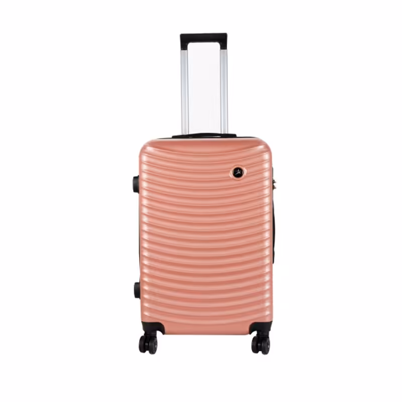 چمدان چهار چرخ سایز متوسط کد 2100Ni-24 رزگلد