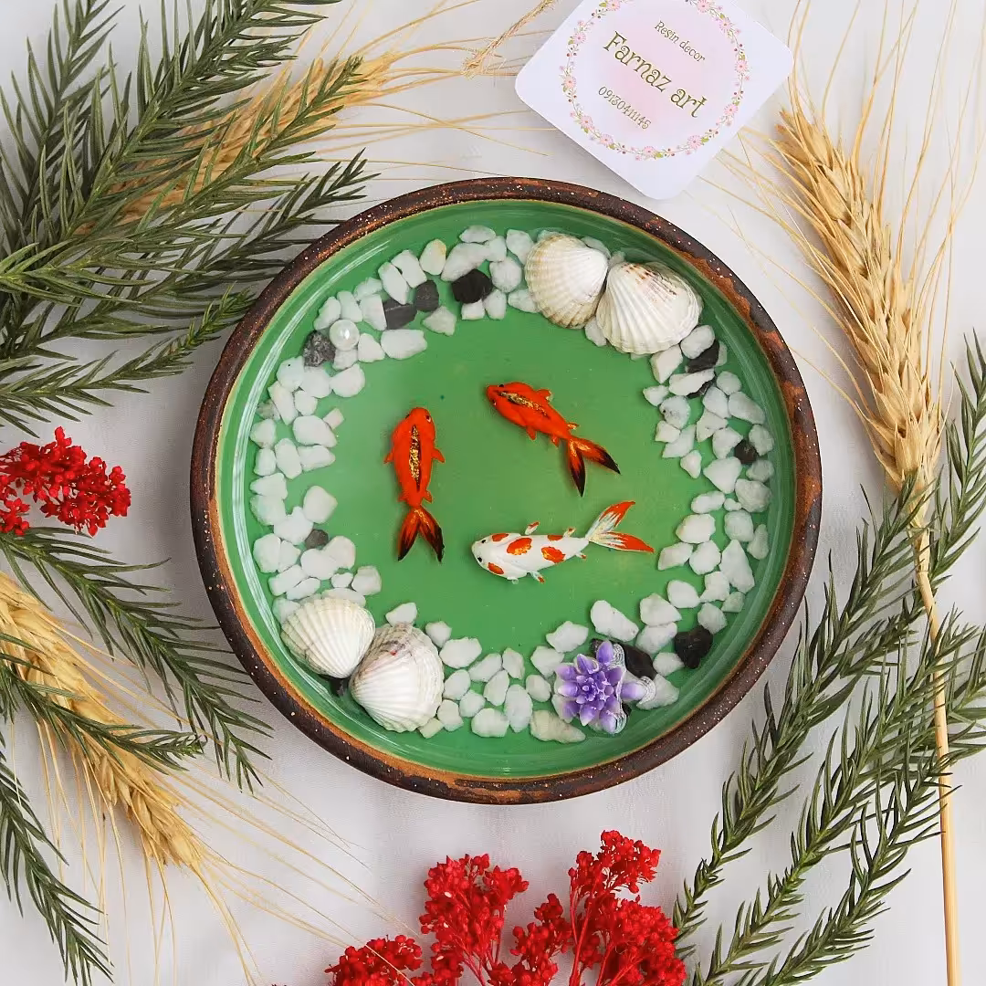 حوضچه ماهی سه بعدی رزینی 