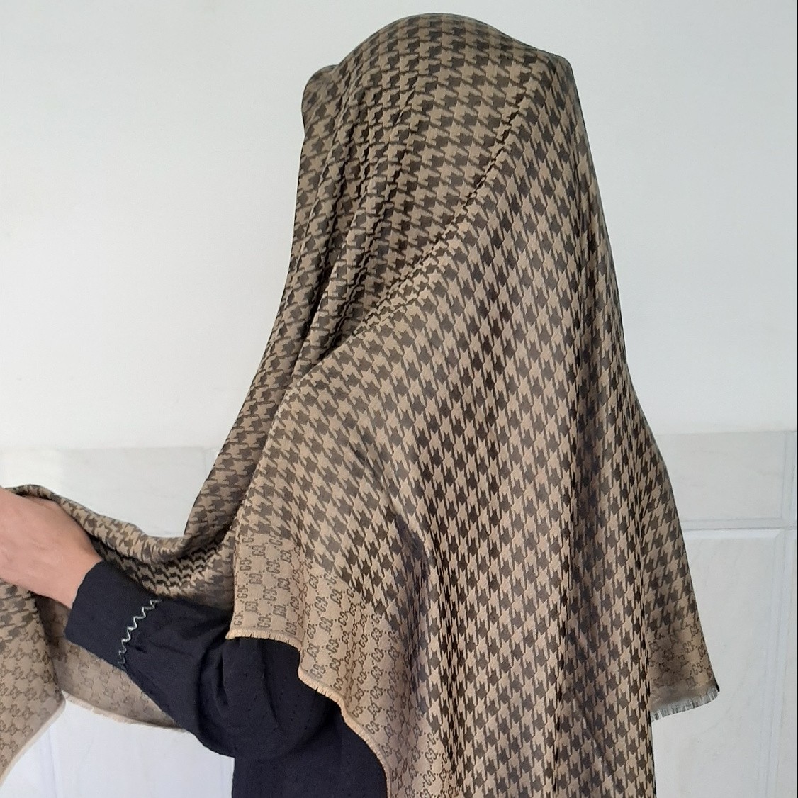 روسری نخی ابریشم قواره بزرگ چهارفصل