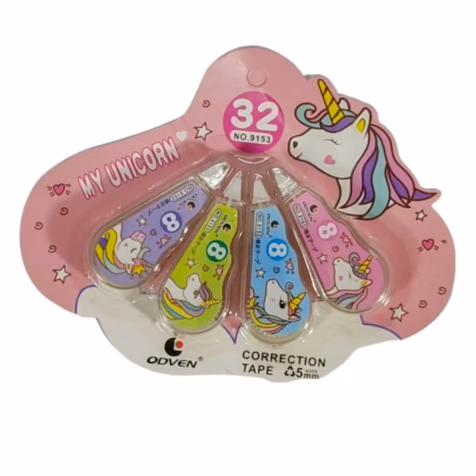 غلط گیر نواری فانتزی یونیکورن تک عددی