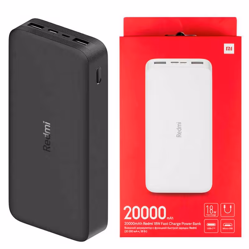 شارژر همراه شیائومی مدل Redmi PB200LZM ظرفیت 20000 میلی آمپر ساعت اورجینال