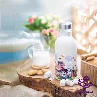بطری شیر بیضی درب استیل زیباسازان