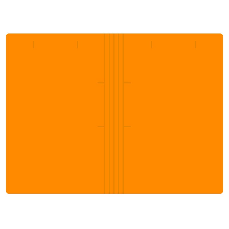 خرید پوشه مقوایی خط دار نارنجی 250 گرمی بسته 100 عددی