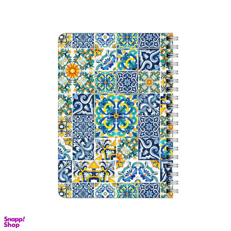 دفترچه یادداشت بامبیلیپ مدل چوبی طرح کاشی کد 2851199