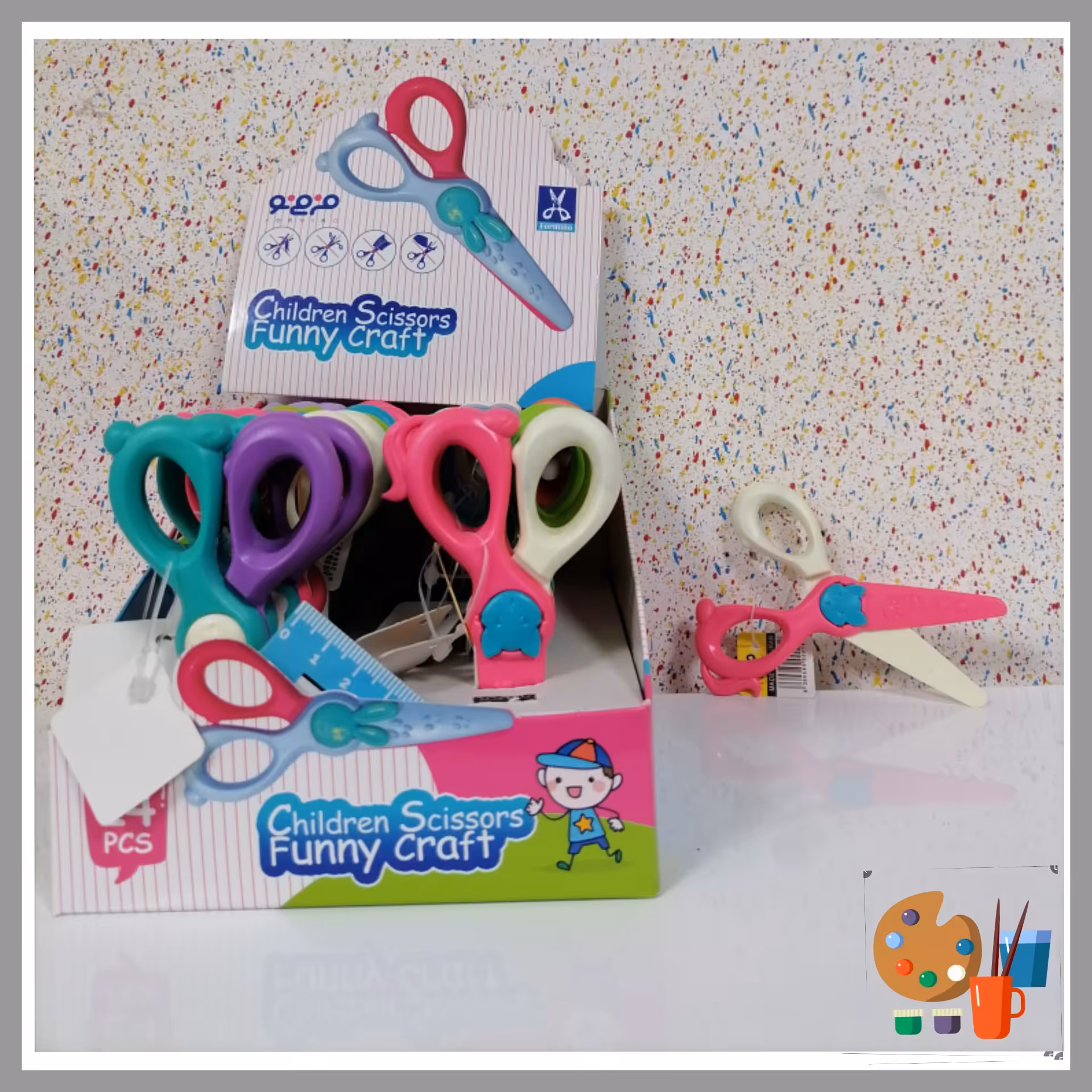 لوازم تحریر قیچی مهد پلاستیکی