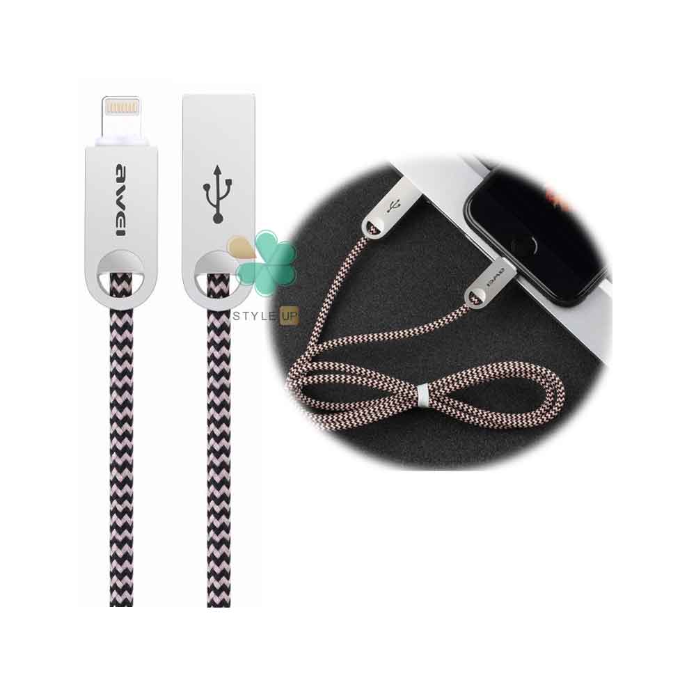 کابل شارژ لایتنینگ اوی مدل Awei CL-20 2.4A 1M