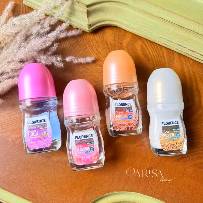 مام رول ضدتعریق فلورانس سریpink blossom   ماندگاری 24ساعته حجم50 میل مناسب بانوان