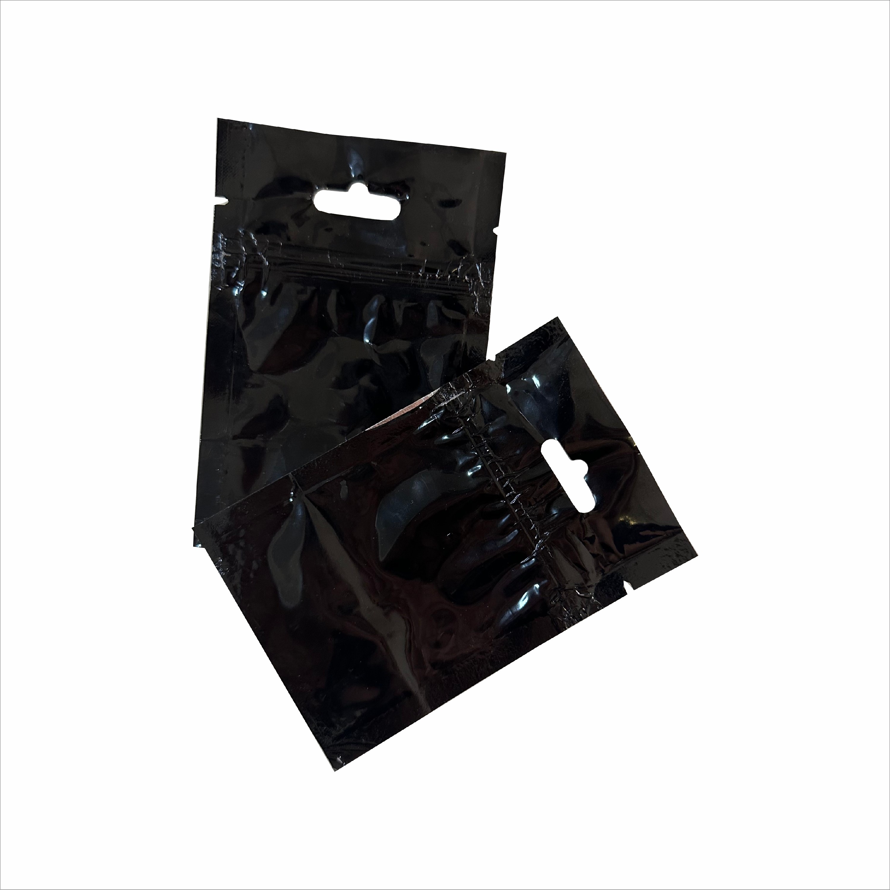 پاکت فویل دو رو مشکی زیپ کیپ دار سایز 8 در 12 تعداد (450 عدد) 1000 گرم