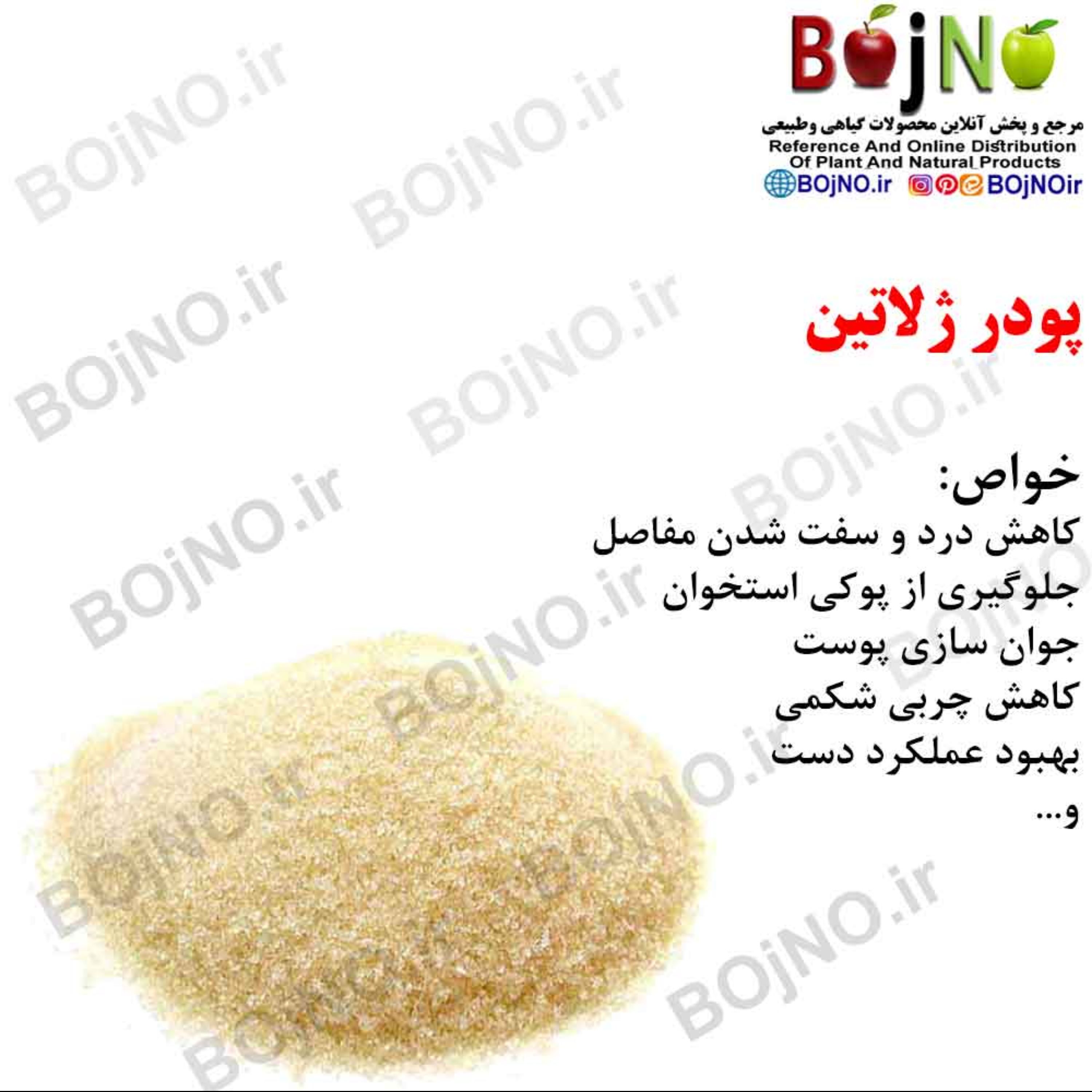 پودر ژلاتین 100گرمی