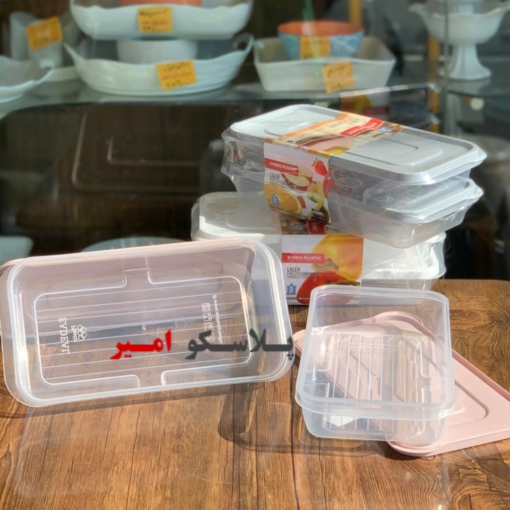 ظرف فریزری دوقلو  جاگوشتی ایده ال 