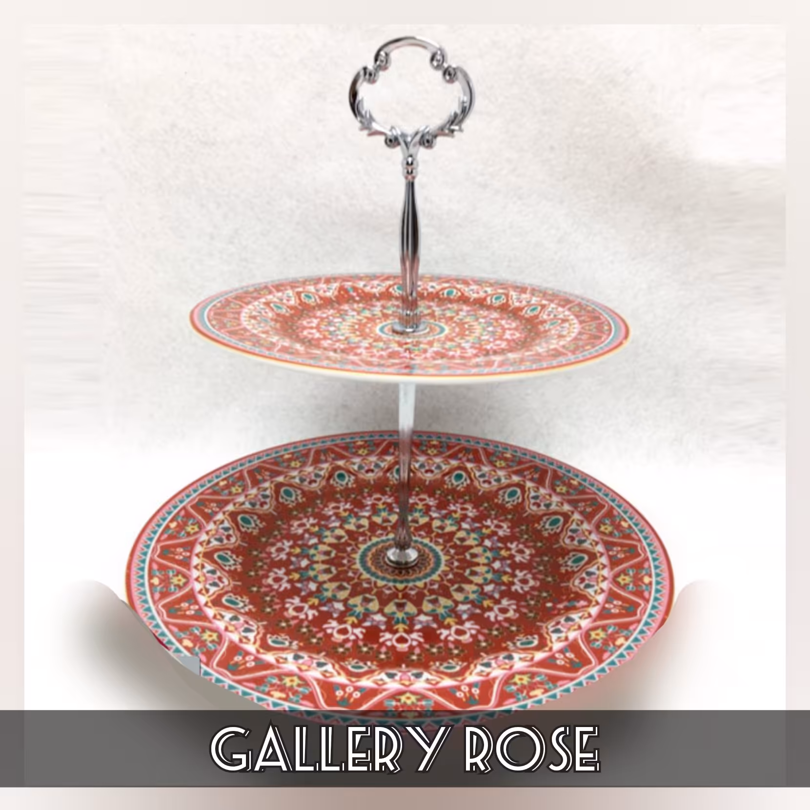 شیرینی خوری لیمون چینی مدل ترنج زرشکی