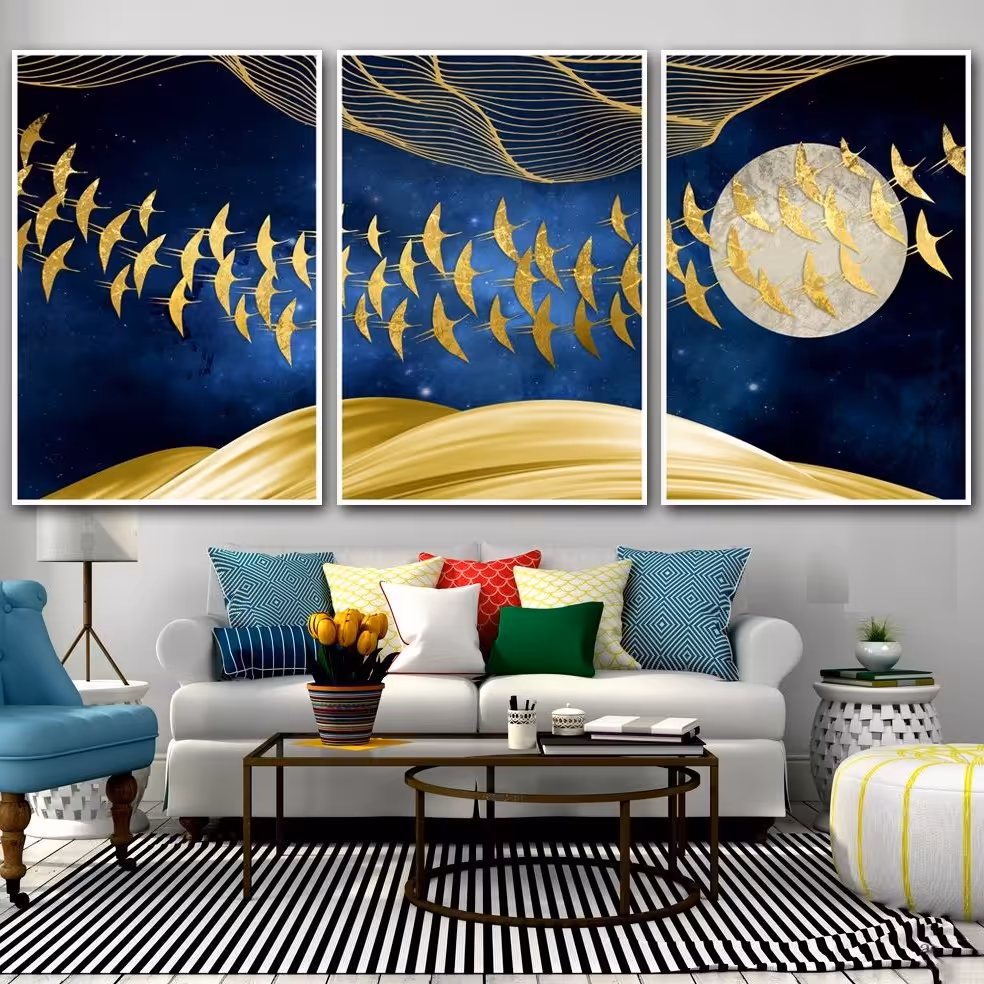 تابلو دکوراتیو 3تیکه کد 832