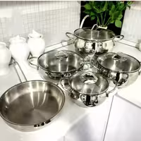 سرویس قابلمه استیل کورکماز ترکیه 9پارچه