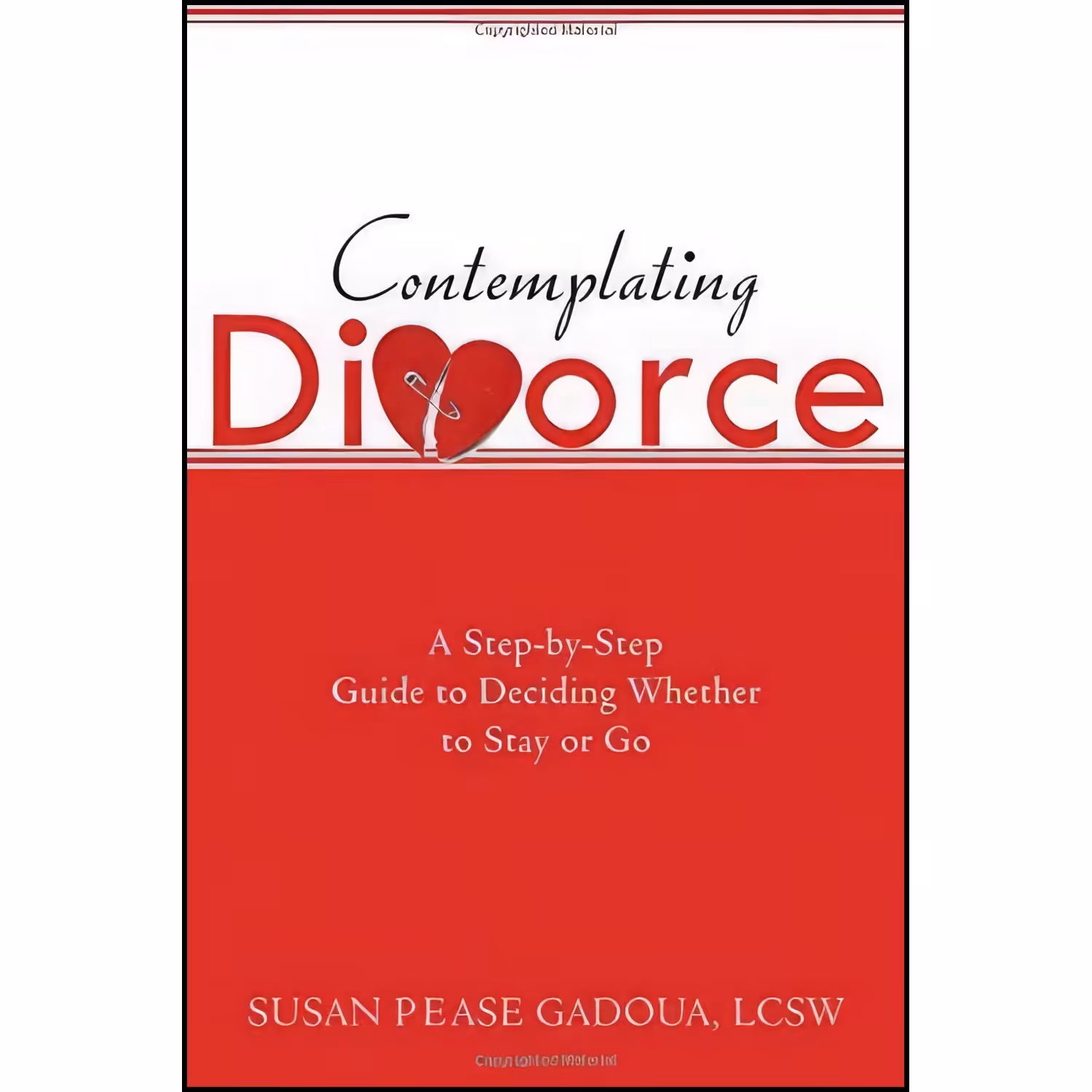 کتاب زبان اصلی Contemplating Divorce اثر Susan Pease Gadoua
