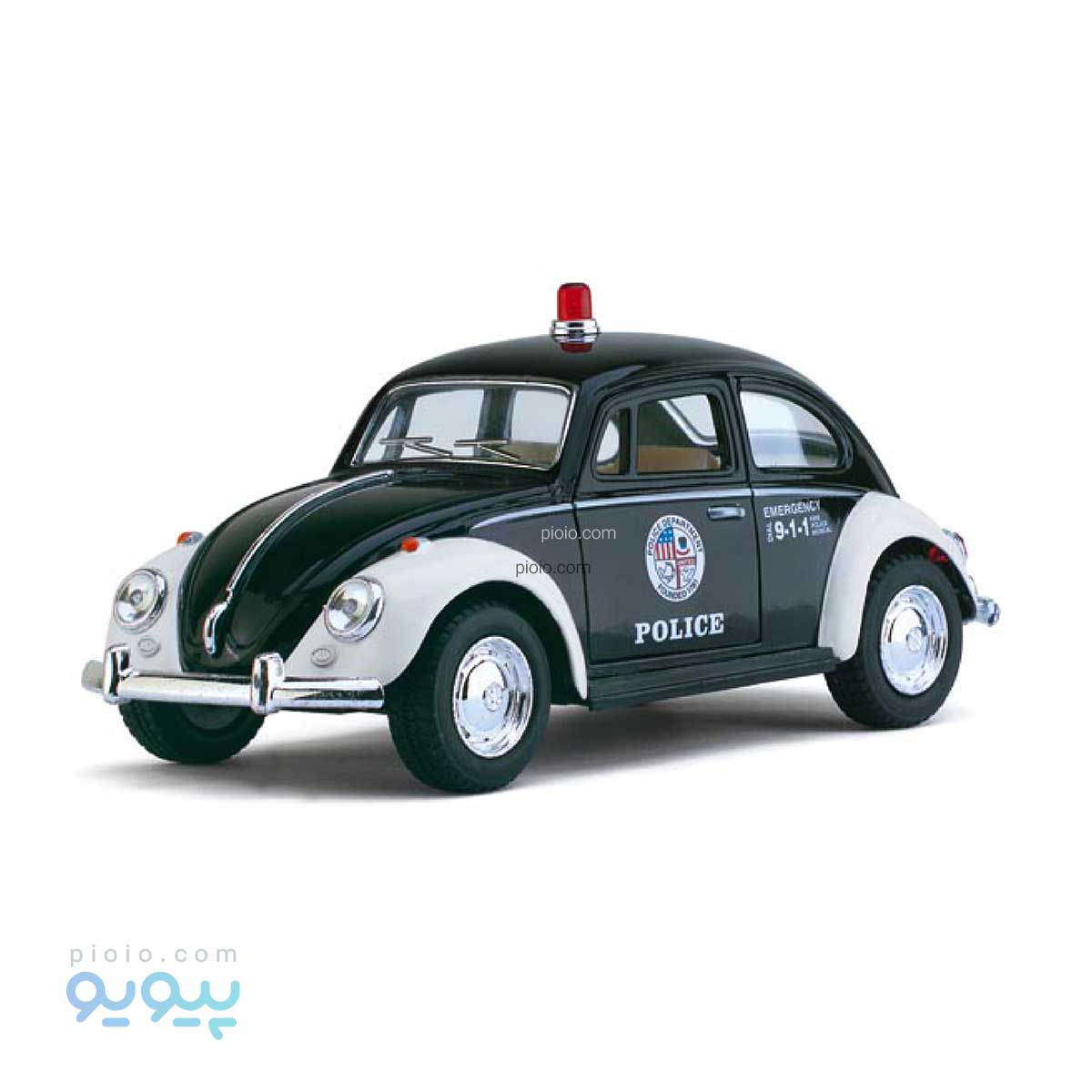 ماکت ماشین فلزی فولکس قورباغه ای پلیس 1967 آیتم KT5057P