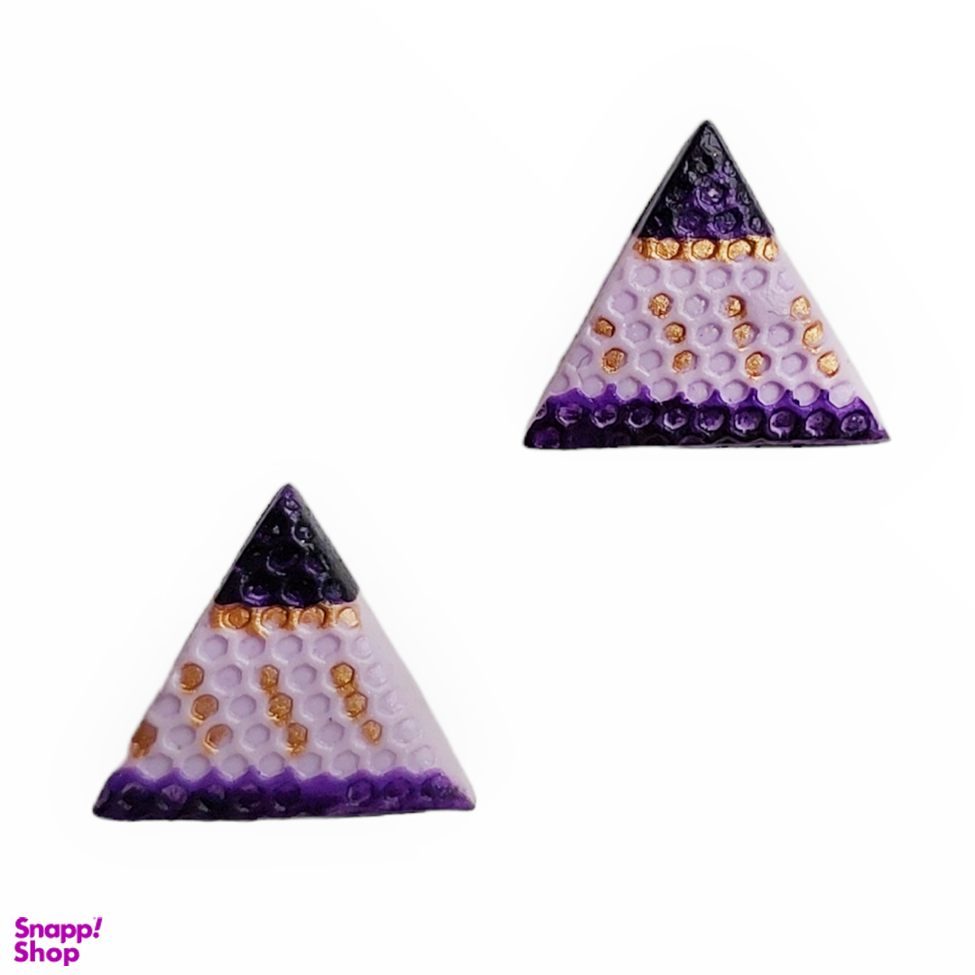 گوشواره زنانه پلیمری طرح مثلث کد C15