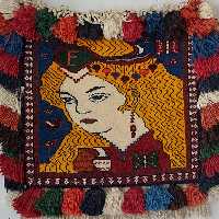 قالیچه دست بافت یلمه ها  تمام پشم با رنگ صد درصد گیاهی بافته شده بدون نقشه کد6