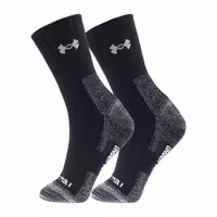 جوراب ورزشی ساق بلند حوله ای آندرارمور مدل UAS-D59751 | ساخت تایلند | مشکی