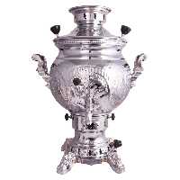 سماور گازی ایران پارس مدل مهتاب قلم کاری هخامنشیان ظرفیت 5لیتر 