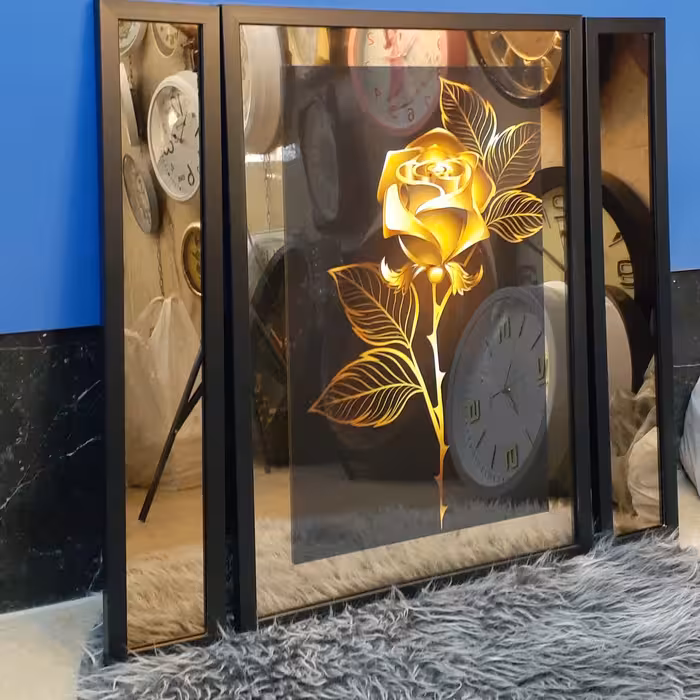 تابلو آینه ای مات (با طرح مختلف) 