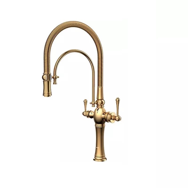 شیر ظرفشویی دو منظوره فنری کسری مدل جنوا