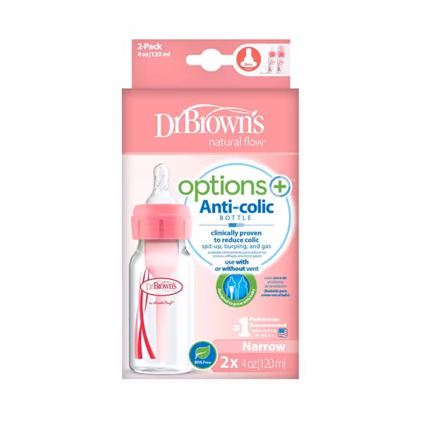 شیشه شیر دو عددی طلقی 120 میلی لیتر دکتر براونز DR.Brown's