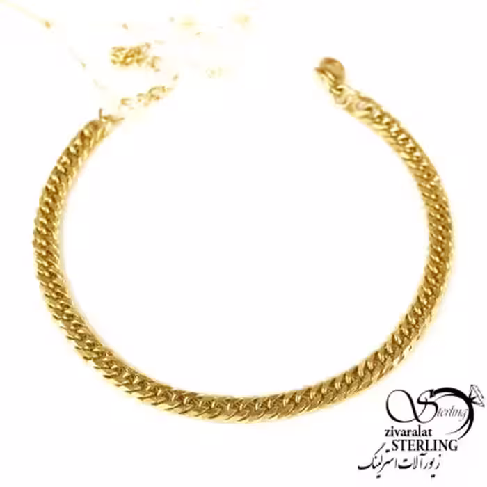 دستبند طلایی استیل کارتیه روکش طلا کد 9103