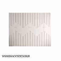 کمد لباس 6 درب طرح دار سایز 300*237*47کد 8854