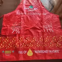 پیشبند ظرفشویی قرمز و آبی بهمراه دستکش عایق حرارت