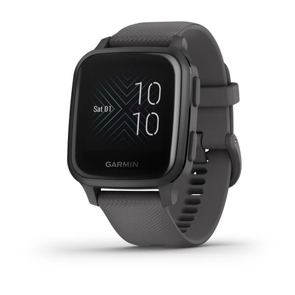 ساعت هوشمند گارمین مدل Venu Sq Slate Aluminium Bezel with Shadow Grey Case and Silicone Band