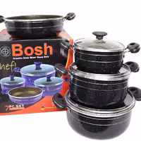 سرویس قابلمه 7 پارچه داخل زنبوری  لب چدنی با کیفیت  