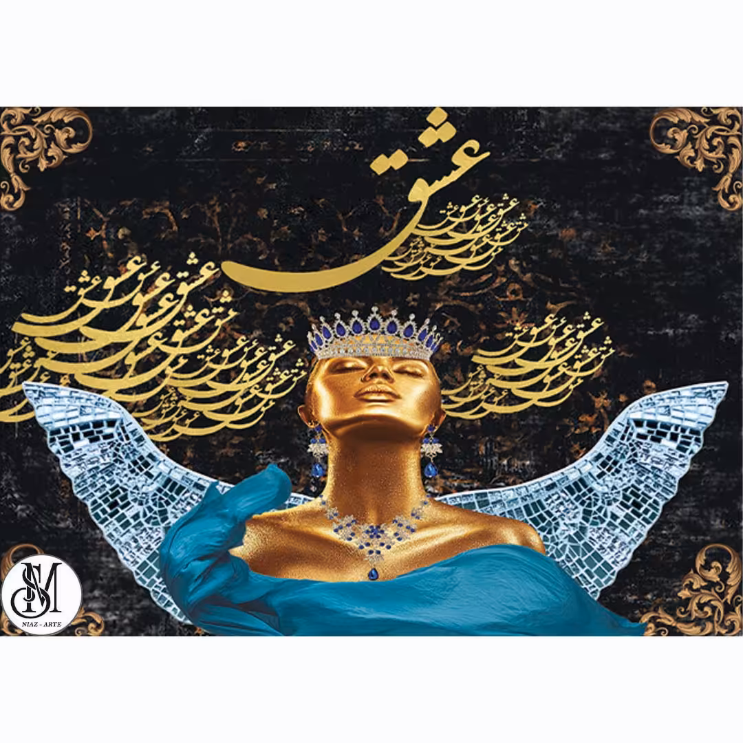 تابلودکوراتیو دیجیتال آرت و میکس مدیا طرح لوکس و پرنگین کد 02