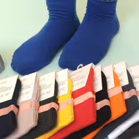 جوراب نیم ساق رنگبندی ساده