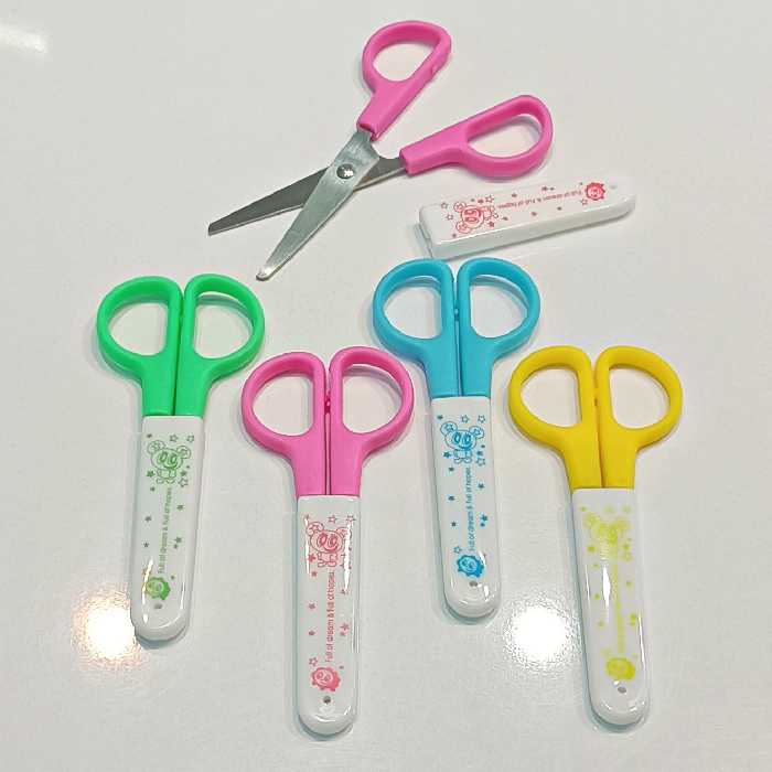   قیچی فانتزی تیغه فلزی غلافدار - قیچی تیغه فلزی - قیچی روکش دار 