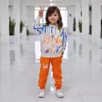 بلوز شلوار آبرنگی wow مناسب دختروپسر