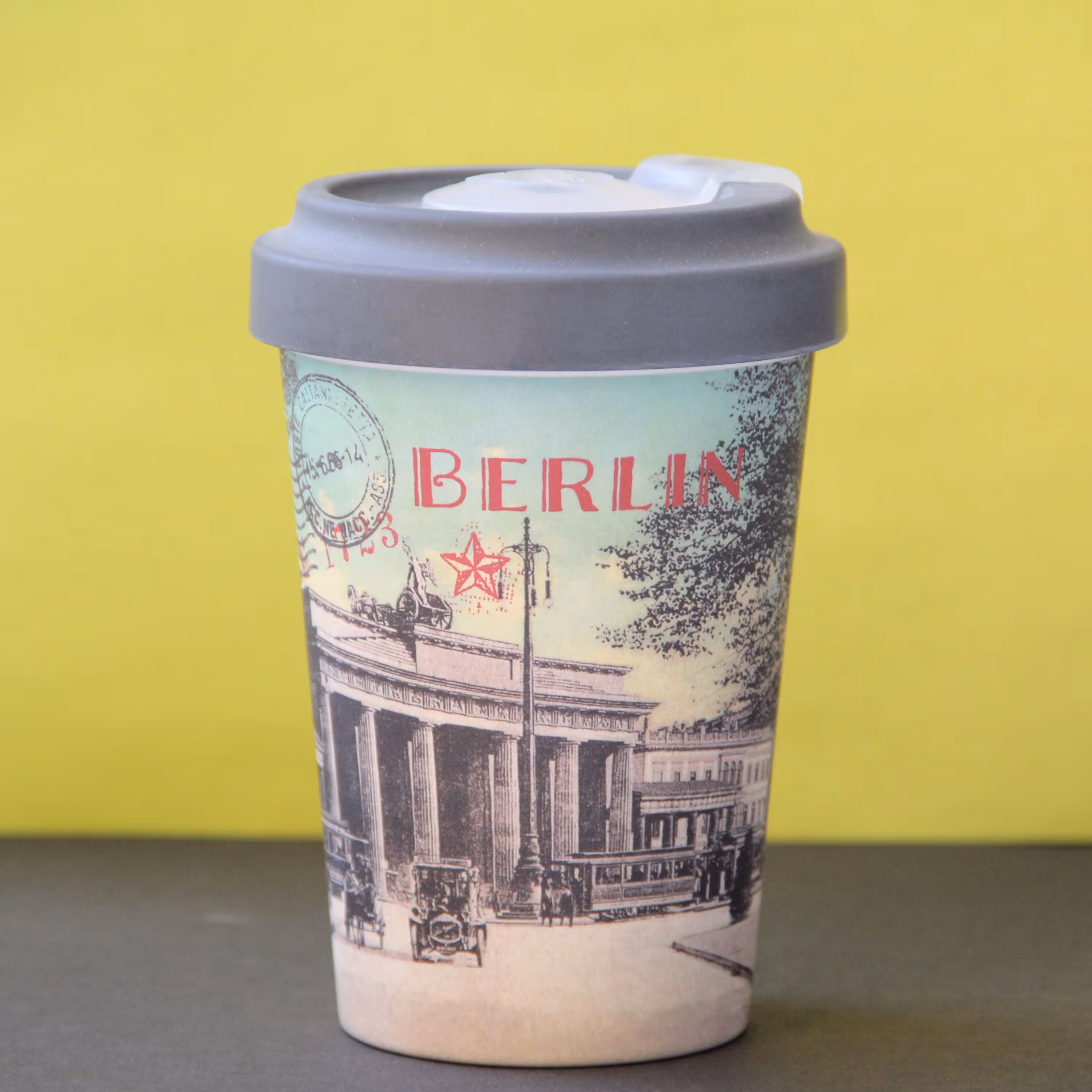 ماگ بامبو درب دار طرح برلین