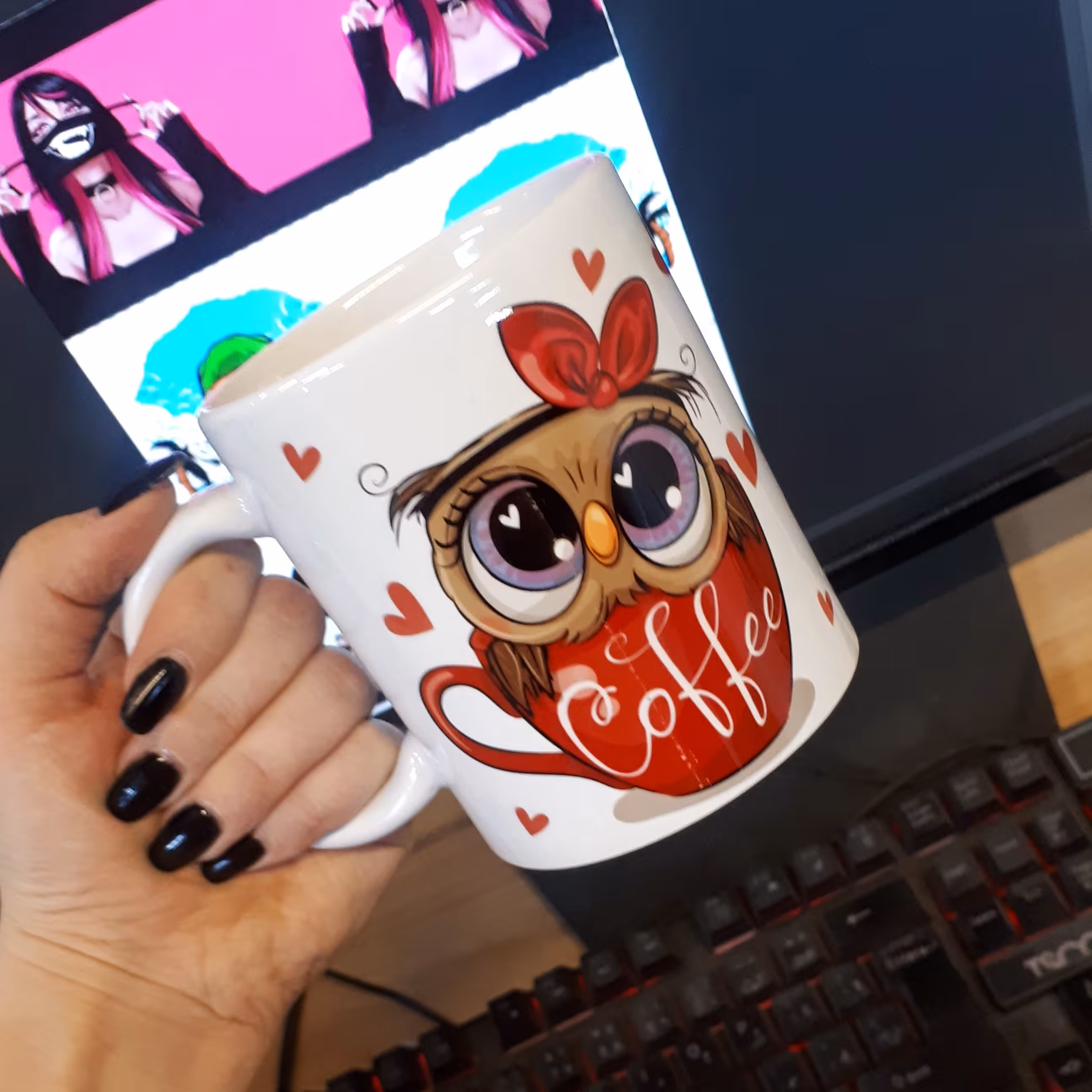 ماگ سرامیکی جغد2