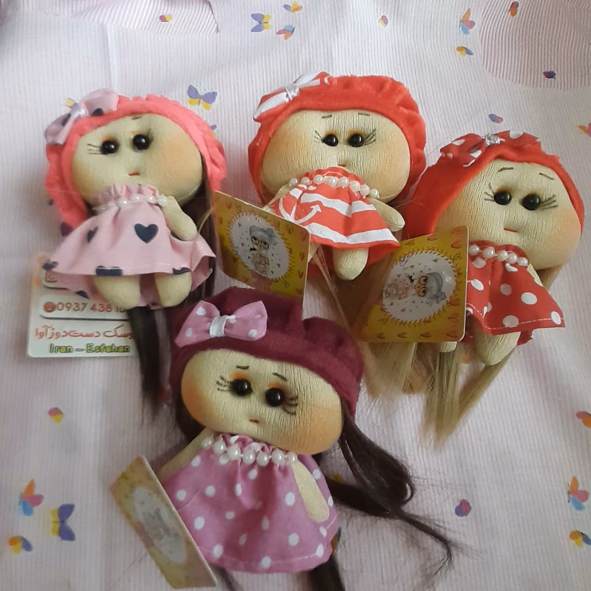 عروسک سر کلیدی ،آویز کیف