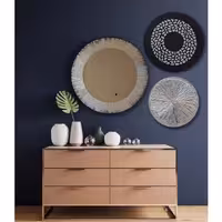 تابلو نقاشی و آینه دکوراتیو  سه تیکه ورق نقره تماما کار دست از رویآرت گالری(ارسال از طریق چاپار پس کرایه)