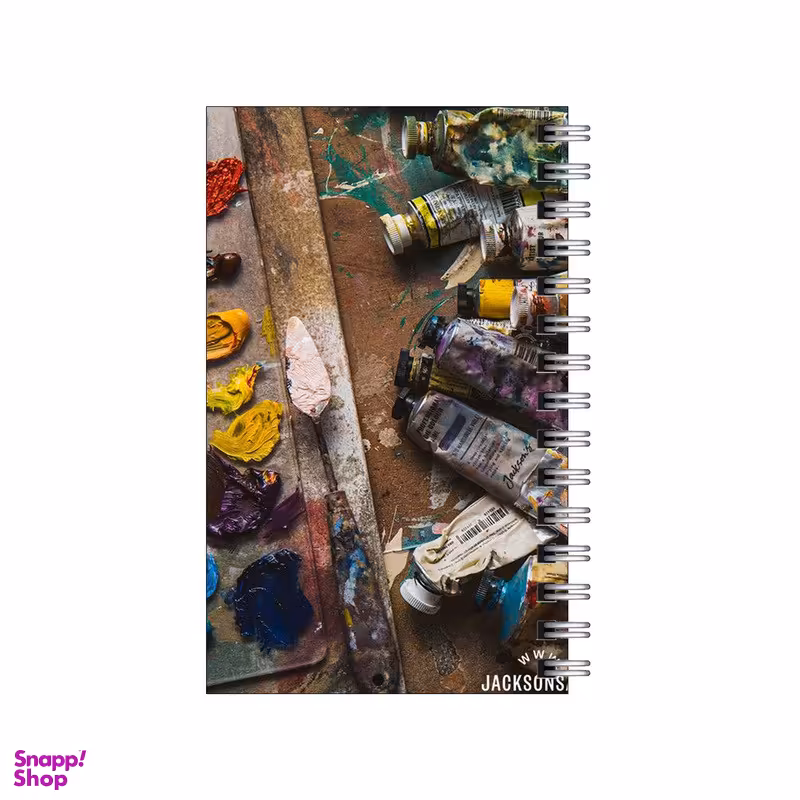 دفترچه یادداشت مدل to do list طرح رنگ روغن و کاردک رنگ کد 4356755