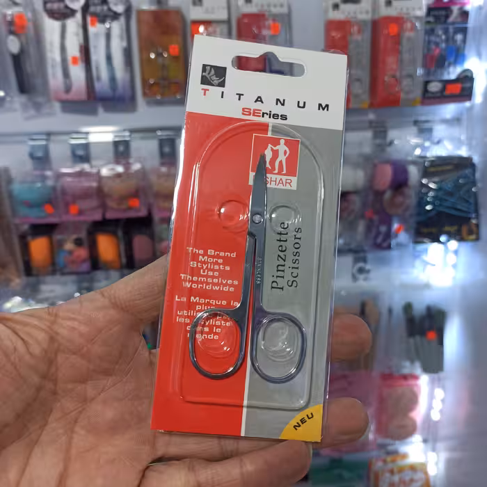 قیچی ابرو کوتاهی ابرو تیتانیوم سر کج 