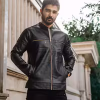 کاپشن چرم مردانه مدل SERGIO

